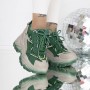 Pantofi Sport Dama cu Platforma 3SJN32 Verde | Mei