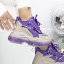 Pantofi Sport Dama cu Platforma 3SJN32 Mov | Mei