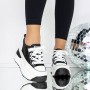 Pantofi Sport Dama cu Platforma 3SJN29 Negru | Mei