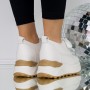 Pantofi Sport Dama cu Platforma 3SJN29 Bej | Mei