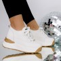Pantofi Sport Dama cu Platforma 3SJN29 Bej | Mei