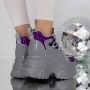Pantofi Sport Dama cu Platforma 3SJN33 Mov | Mei