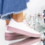 Pantofi Sport Dama 963 Alb-Roz inchis | Fashion