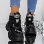 Pantofi Sport Dama cu Platforma 3SJN25 Negru | MEI