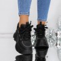 Pantofi Sport Dama cu Platforma 3SJN30 Negru | MEI