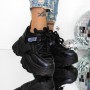 Pantofi Sport dama cu Platforma 3SJN55 Negru | Mei