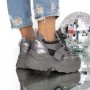 Pantofi Sport dama cu Platforma 3SJN55 Gri | Mei