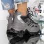 Pantofi Sport dama cu Platforma 3SJN60 Gri | Mei