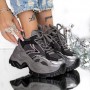 Pantofi Sport dama cu Platforma 3SJN60 Gri | Mei