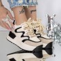 Pantofi Sport dama cu Platforma 3SJN62 Negru-Bej | Mei
