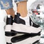 Pantofi Sport dama cu Platforma 3SJN63 Negru | Mei