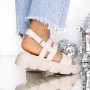 Sandale Dama cu Talpa Joasa 2HXS5 Bej | Mei