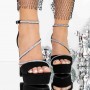 Sandale Dama cu Toc Gros 3KV36 Negru | Mei