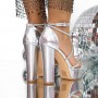 Sandale Dama cu Toc Gros 3KV35 Argintiu | Mei