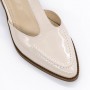 Sandale Dama cu Toc gros K6052-5680 Crem | Advancer