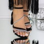 Sandale Dama cu Toc 3XKK123 Negru | Mei