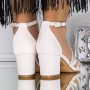 Sandale Dama cu Toc 3XKK123 Bej | Mei