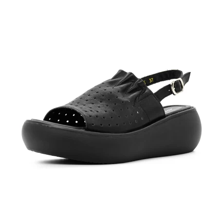 Sandale Dama cu Platforma FF05 Negru » MeiShop.Ro