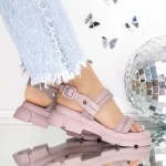 Sandale Dama cu Platforma 3LN3 Roz inchis | Mei