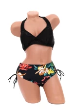 Costum de Baie Dama 2 Piese L330-2 Negru » MeiShop.Ro