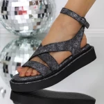 Sandale Dama 3Y15 Negru | Mei