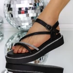 Sandale Dama 3Y16 Negru | Mei