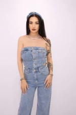 Salopeta Denim YX1010 Albastru » MeiShop.Ro