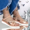 Sandale Dama cu Talpa Joasa 3GZ29 Nude-Roz | Mei