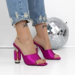 Papuci Dama cu Toc 3NE9 Fucsia » MeiShop.Ro