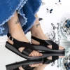 Sandale Dama cu Talpa Joasa 3GZ32 Negru | Mei