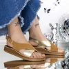 Sandale Dama cu Talpa Joasa 3GZ32 Galben | Mei