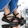 Sandale Dama cu Platforma 3GZ72 Negru | Mei