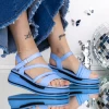 Sandale Dama cu Platforma 3GZ72 Albastru | Mei