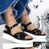 Sandale Dama cu Platforma 3GZ33 Negru | Mei