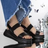 Sandale Dama cu Platforma 3GZ75 Negru | Mei