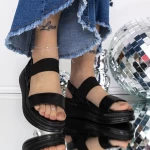 Sandale Dama cu Platforma 3GZ75 Negru » MeiShop.Ro