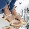 Sandale Dama cu Talpa Joasa 3GZ28 Nude-Roz | Mei