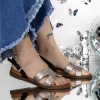 Sandale Dama cu Talpa Joasa 3GZ30 Negru | Mei