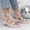 Sandale Dama cu Talpa Joasa 3HXS51 Roz | Mei