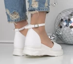 Sandale Dama cu Platforma 3H21 Alb » MeiShop.Ro