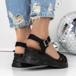 Sandale Dama cu Platforma 3H18 Negru » MeiShop.Ro