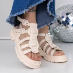 Sandale Dama cu Talpa Joasa 3HXS52 Bej » MeiShop.Ro