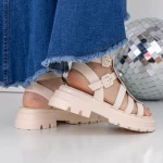 Sandale Dama cu Talpa Joasa 3HXS52 Bej » MeiShop.Ro
