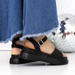 Sandale Dama cu Talpa Joasa 3HXS56 Negru » MeiShop.Ro