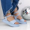 Sandale Dama cu Talpa Joasa 3HXS56 Albastru | Mei