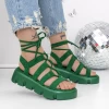 Sandale Dama cu Platforma 3HXS63 Verde | Mei