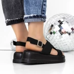 Sandale Dama cu Platforma 3HXS78 Negru » MeiShop.Ro