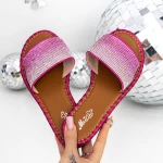Papuci Dama cu Talpa Joasa 3BL1 Roz » MeiShop.Ro