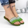 Papuci Dama cu Talpa Joasa 3BL1 Verde | Mei