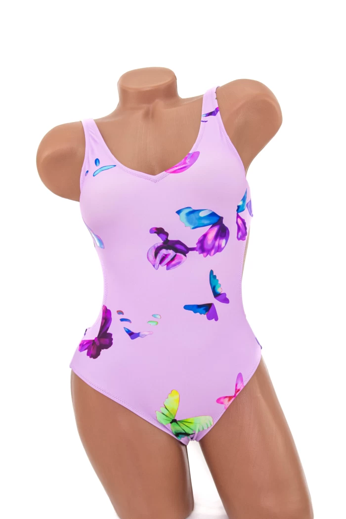 Costum de Baie Dama intreg Y30226 Lila | Meina » MeiShop.Ro